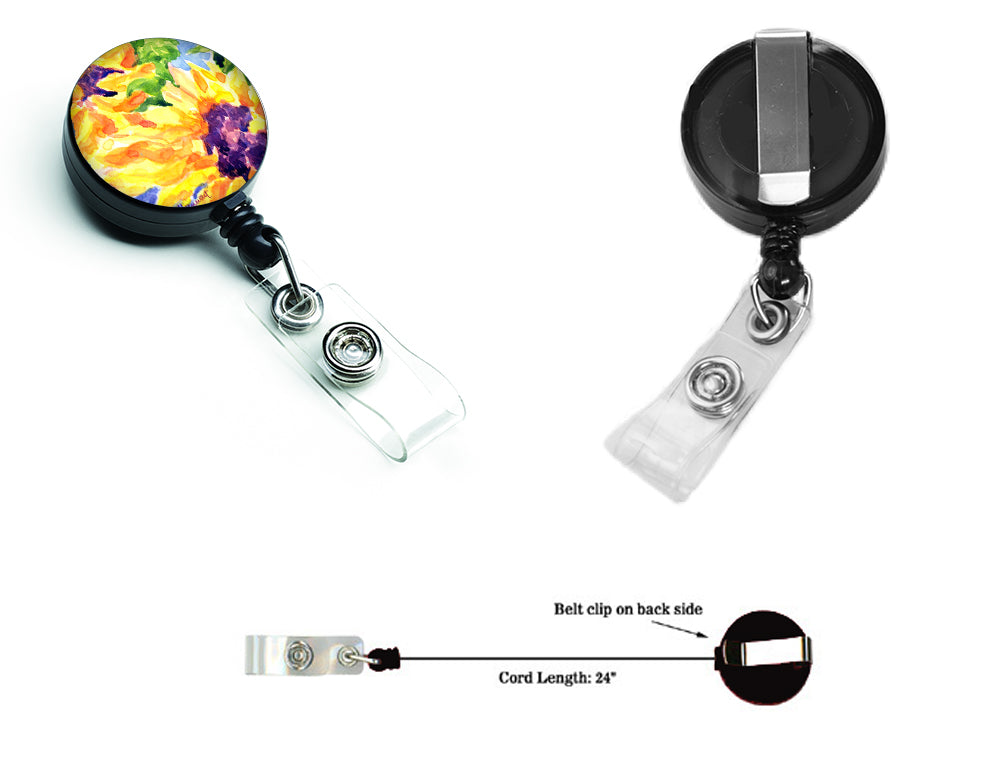 Flower - Sunflower Retractable Badge Reel 6132BR  the-store.com.