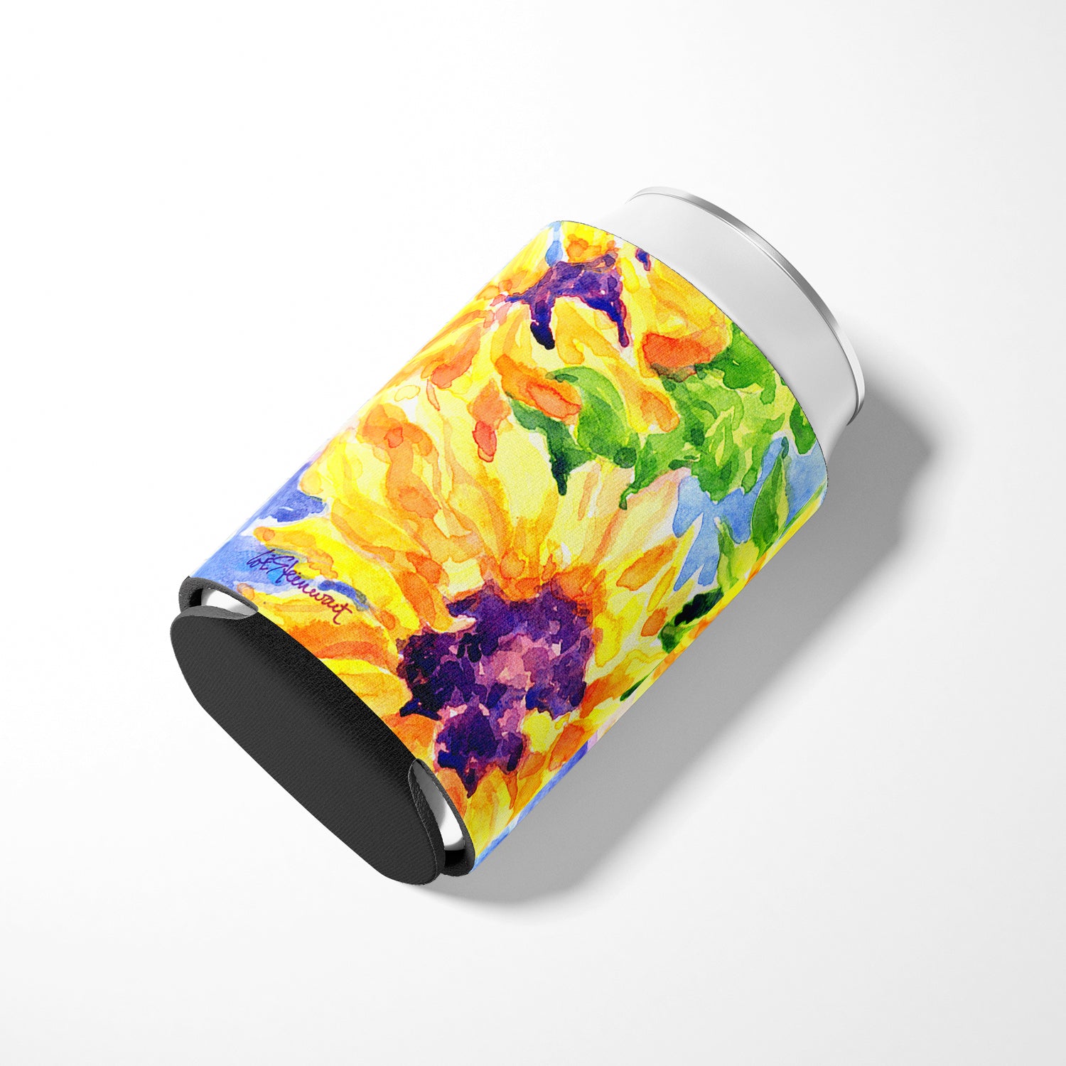 Flower - Sunflower Can or Bottle Beverage Insulator Hugger.