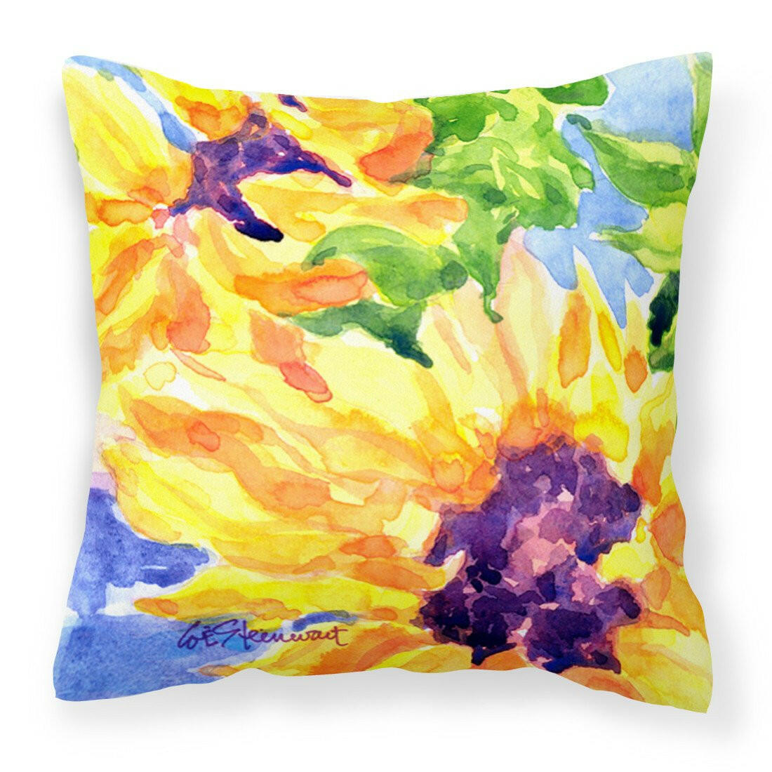 Flower - Sunflower Decorative   Canvas Fabric Pillow - the-store.com