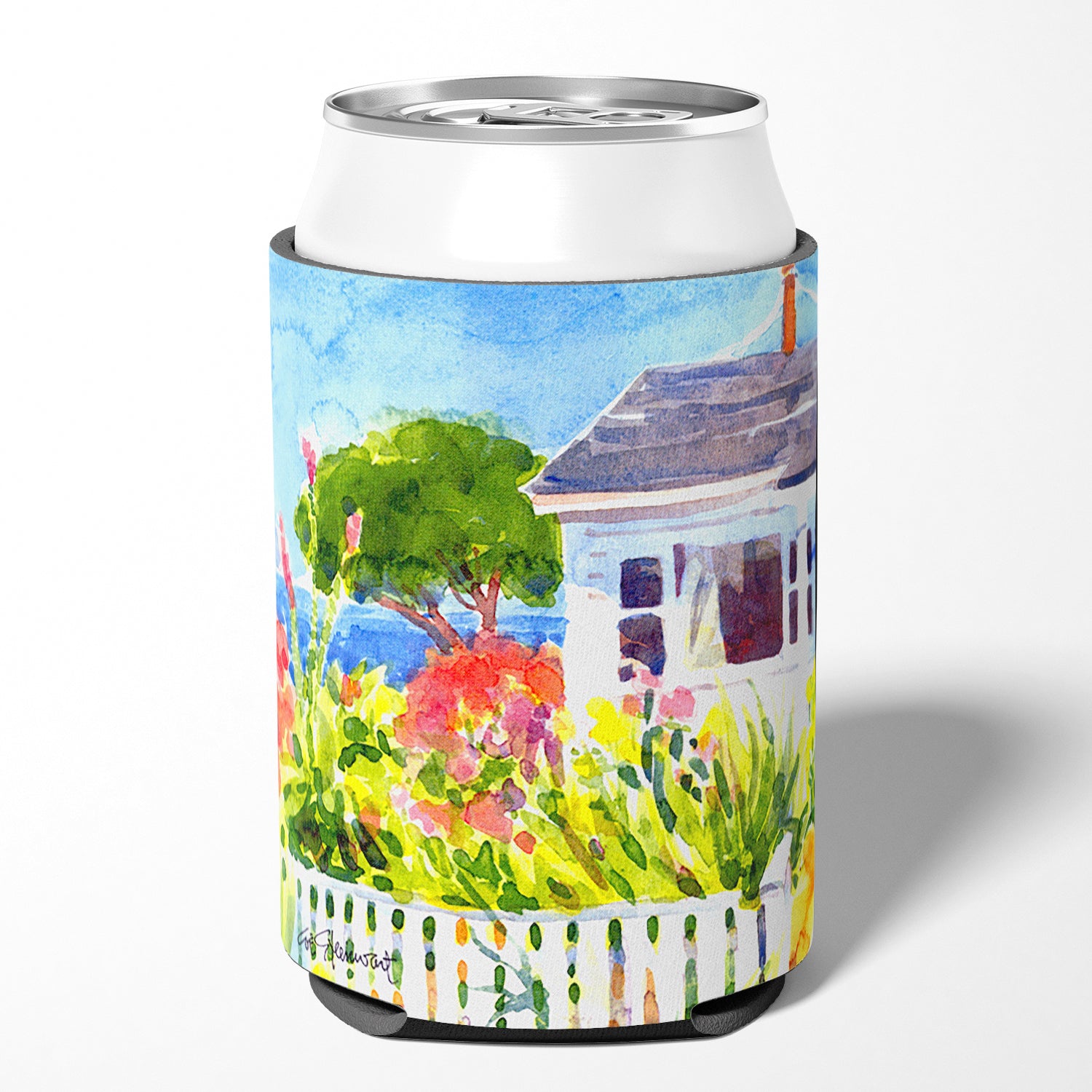 Houses Can or Bottle Beverage Insulator Hugger.