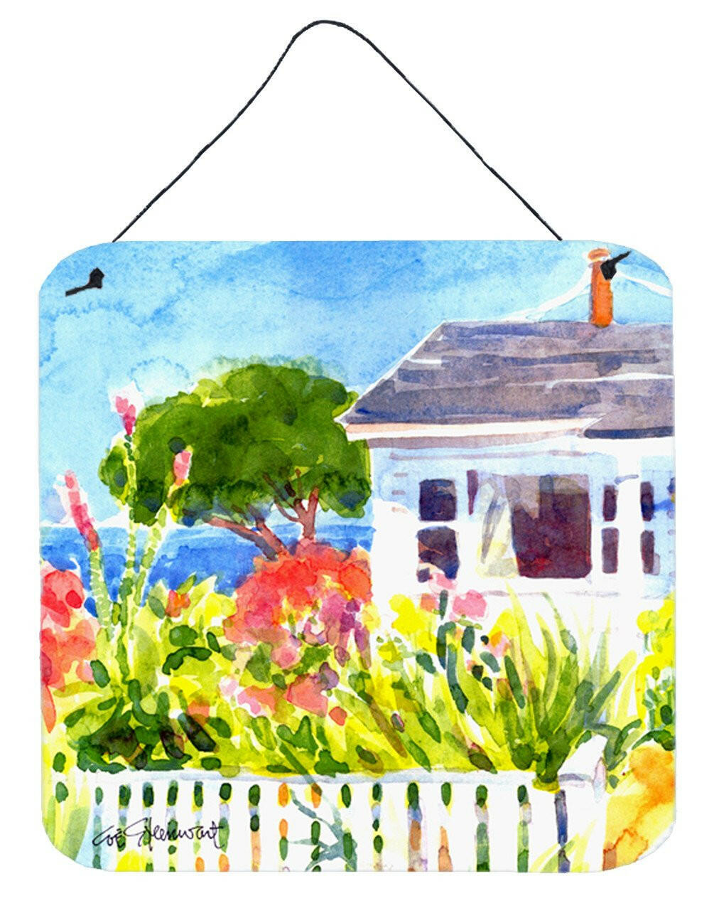 Houses Aluminium Metal Wall or Door Hanging Prints by Caroline's Treasures