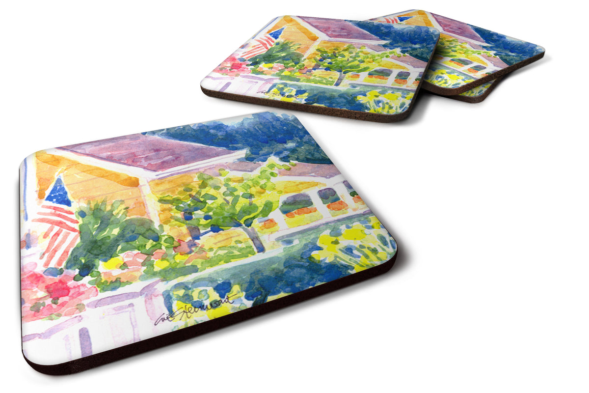 Set of 4 Houses Foam Coasters - the-store.com