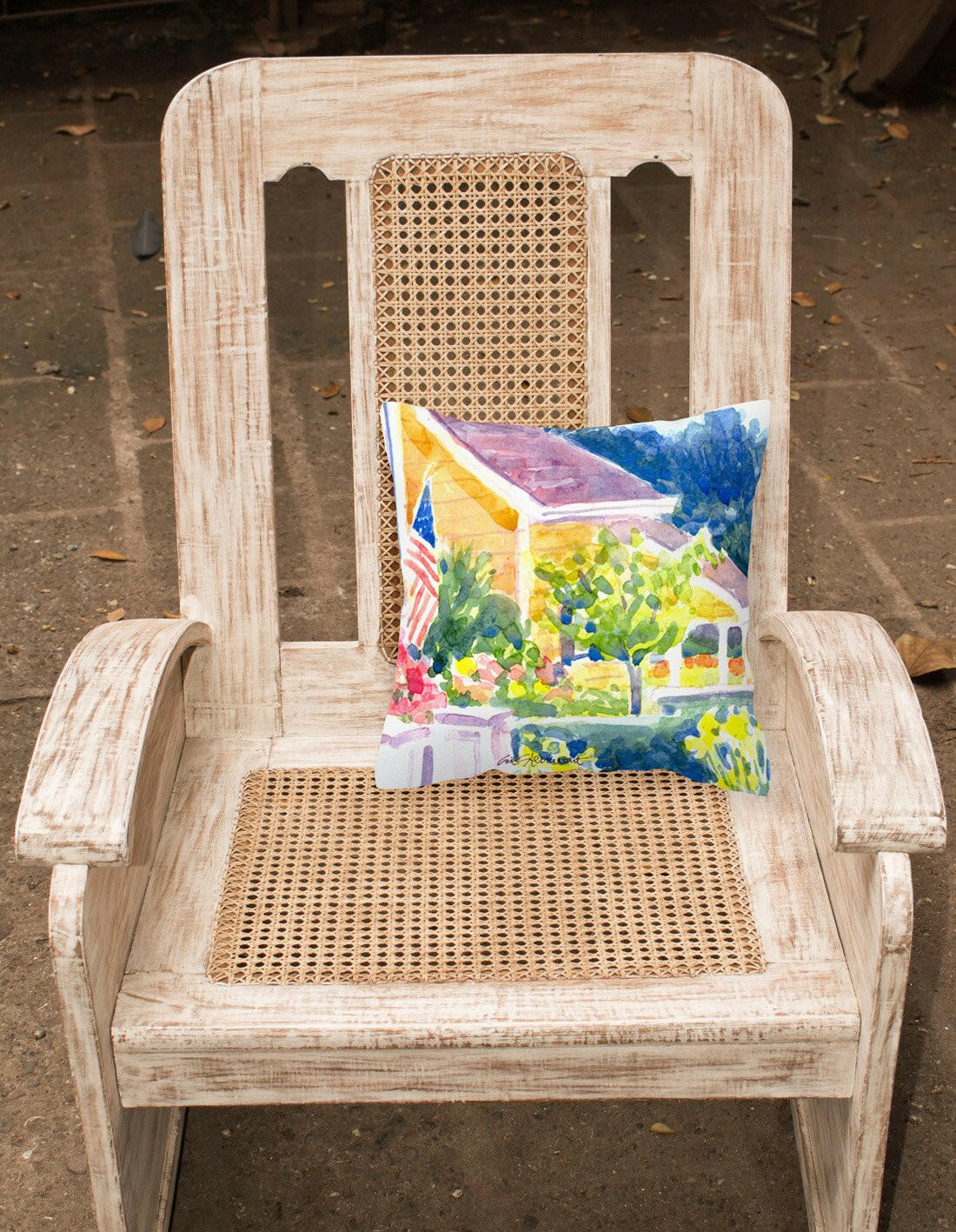 Houses Decorative   Canvas Fabric Pillow - the-store.com