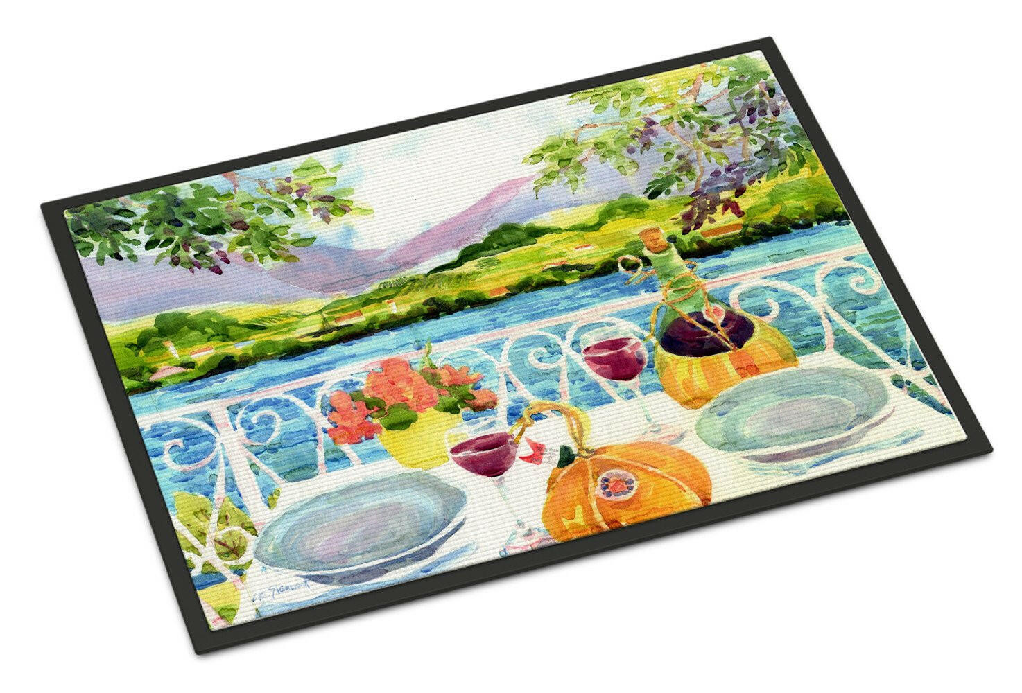 Afternoon of Grape Delights Wine Indoor or Outdoor Mat 24x36 6139JMAT - the-store.com