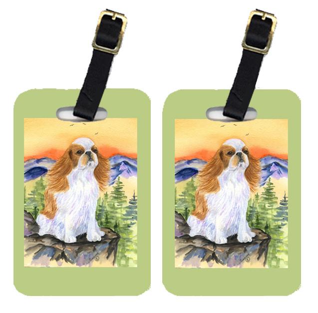 Pair of 2 English Toy Spaniel Luggage Tags by Caroline's Treasures