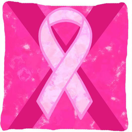 Breast Cancer Battle Flag   Canvas Fabric Decorative Pillow - the-store.com