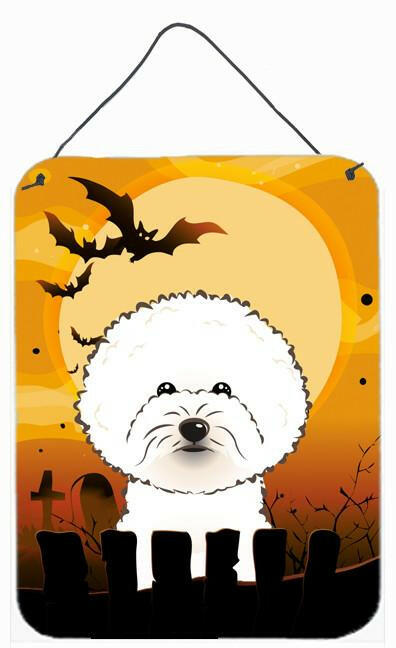 Halloween Bichon Frise Wall or Door Hanging Prints BB1775DS1216 by Caroline's Treasures