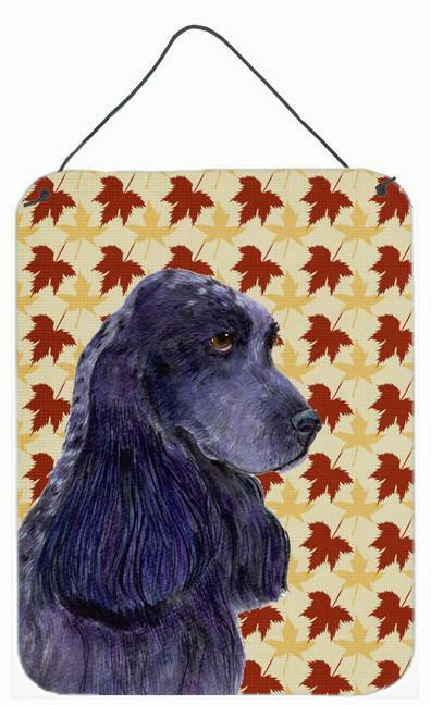 Cocker Spaniel Fall Leaves Portrait Aluminium Metal Wall or Door Hanging Prints by Caroline's Treasures