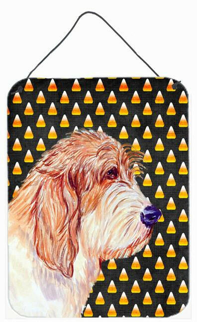 Petit Basset Griffon Vendeen Candy Corn Halloween  Wall or Door Hanging Prints by Caroline's Treasures