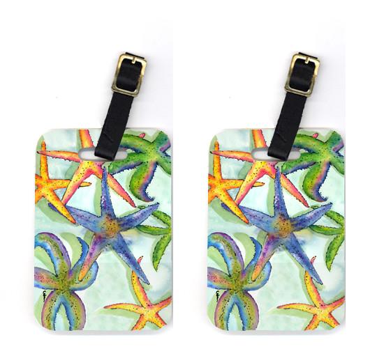 Pair of Starfish Luggage Tags by Caroline's Treasures