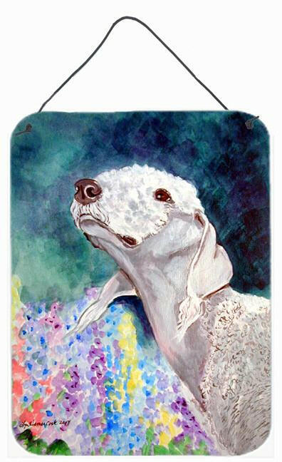 Bedlington Terrier Aluminium Metal Wall or Door Hanging Prints by Caroline&#39;s Treasures