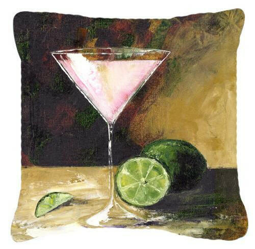 Lime Martini by Malenda Trick Canvas Decorative Pillow TMTR0034PW1414 by Caroline's Treasures