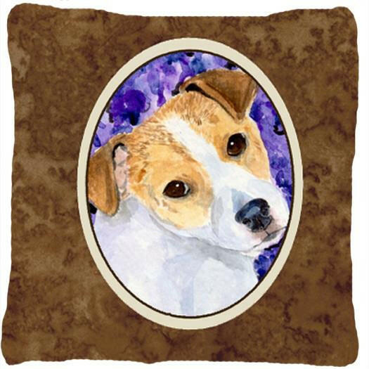 Jack Russell Terrier Decorative   Canvas Fabric Pillow by Caroline&#39;s Treasures