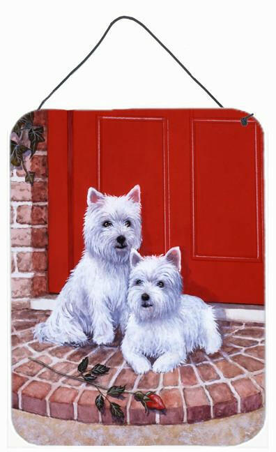 Red Door Westies Wall or Door Hanging Prints BDBA0348DS1216 by Caroline&#39;s Treasures