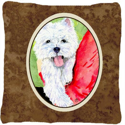 Westie Decorative   Canvas Fabric Pillow by Caroline's Treasures