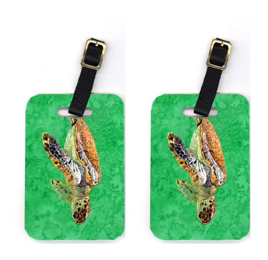 Pair of Turtle Luggage Tags by Caroline&#39;s Treasures