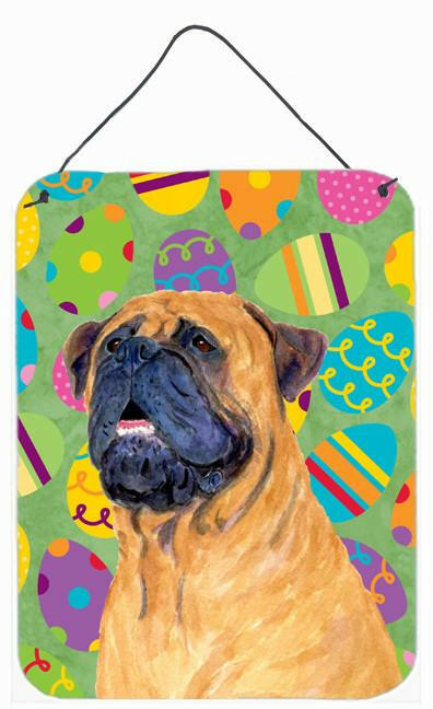 Mastiff Easter Eggtravaganza Aluminium Metal Wall or Door Hanging Prints by Caroline's Treasures