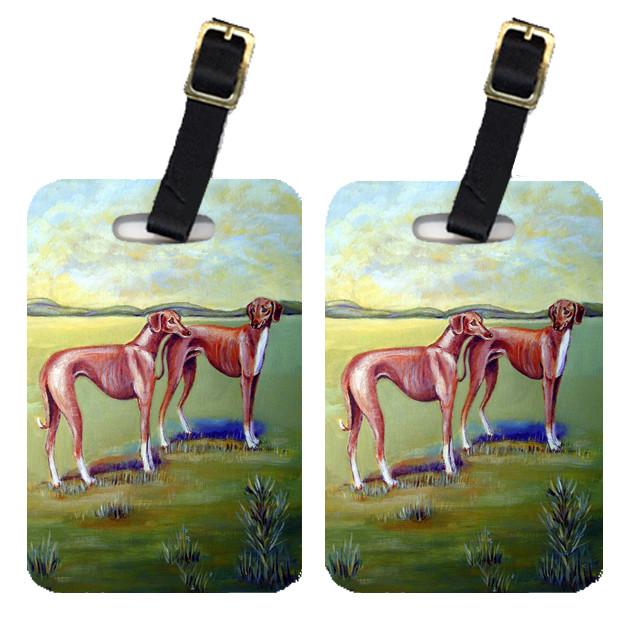 Pair of 2 Azawakh Hound Luggage Tags by Caroline's Treasures