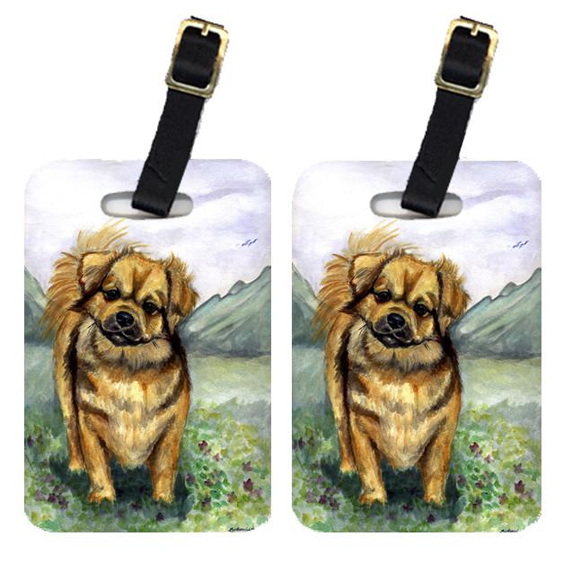 Pair of 2 Tibetan Spaniel Luggage Tags by Caroline&#39;s Treasures