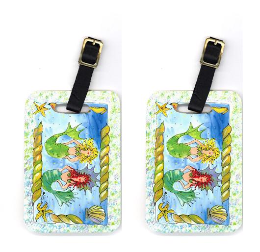 Pair of Mermaid Luggage Tags by Caroline's Treasures