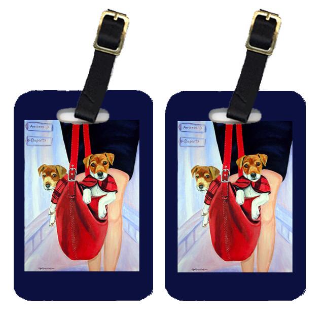 Pair of 2 Jack Russell Terrier Luggage Tags by Caroline&#39;s Treasures