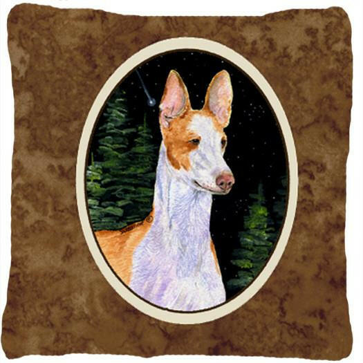 Starry Night Ibizan Hound Decorative   Canvas Fabric Pillow by Caroline&#39;s Treasures