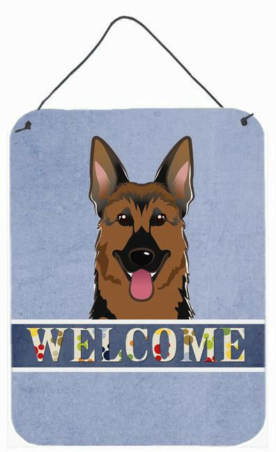 German Shepherd Welcome Wall or Door Hanging Prints BB1397DS1216 by Caroline's Treasures