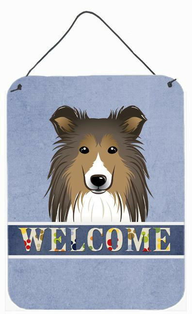 Sheltie Welcome Wall or Door Hanging Prints BB1428DS1216 by Caroline's Treasures