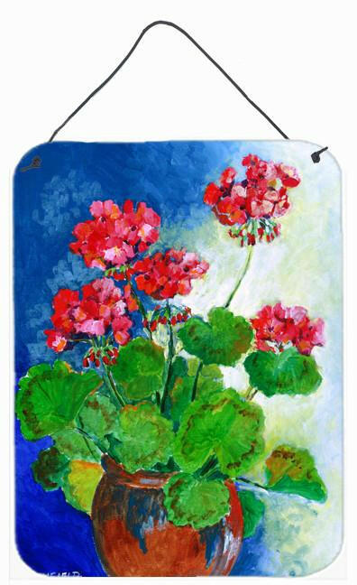 Geraniums by Maureen Bonfield Wall or Door Hanging Prints BMBO1118DS1216 by Caroline&#39;s Treasures