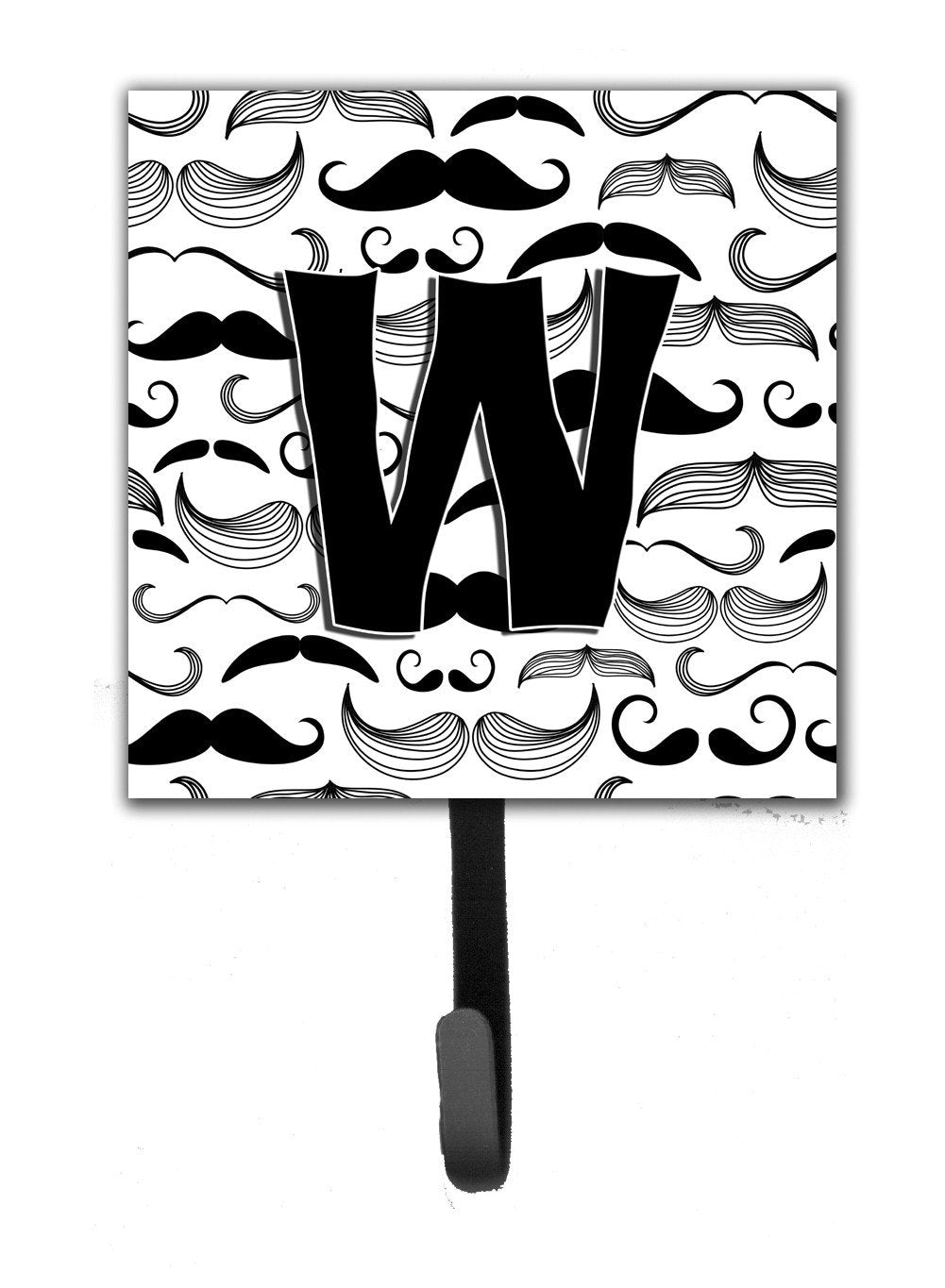 Letter W Moustache Initial Leash or Key Holder CJ2009-WSH4 by Caroline&#39;s Treasures