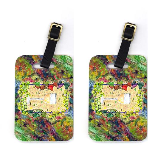 Pair of Wine Luggage Tags by Caroline&#39;s Treasures