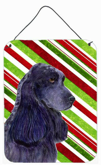 Cocker Spaniel Candy Cane Holiday Christmas  Metal Wall or Door Hanging Prints by Caroline&#39;s Treasures