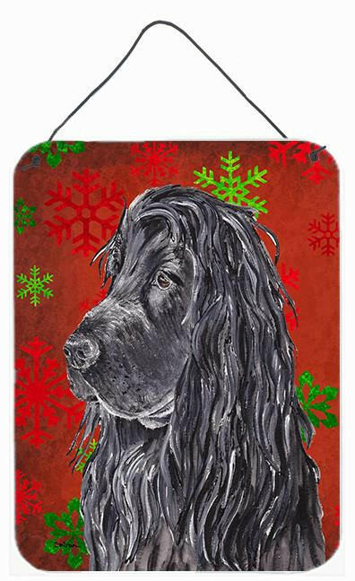 English Cocker Spaniel Red Snowflake Christmas Wall or Door Hanging Prints by Caroline's Treasures