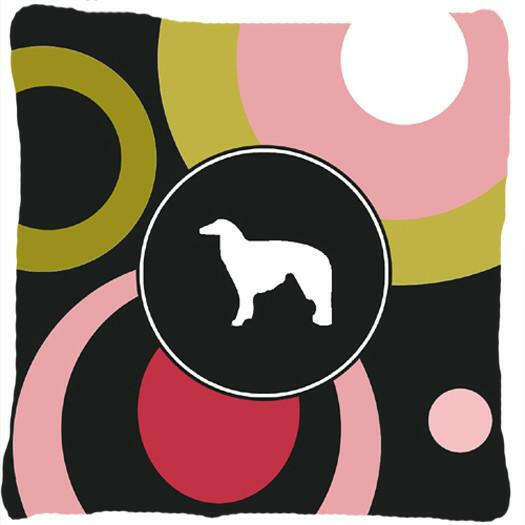 Borzoi Decorative   Canvas Fabric Pillow by Caroline's Treasures