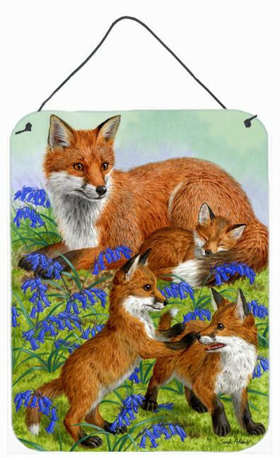 Fox Family Wall or Door Hanging Prints ASA2123DS1216 by Caroline&#39;s Treasures