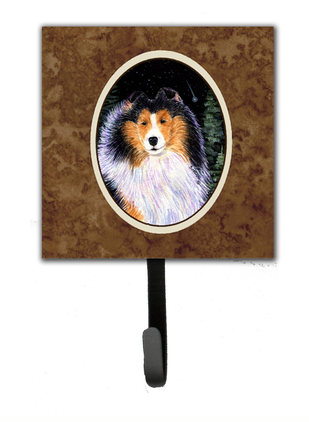 Starry Night Collie Leash Holder or Key Hook by Caroline&#39;s Treasures