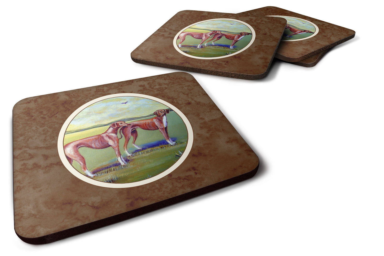 Azawakh Hound Foam Coaster Set of 4 7001FC - the-store.com