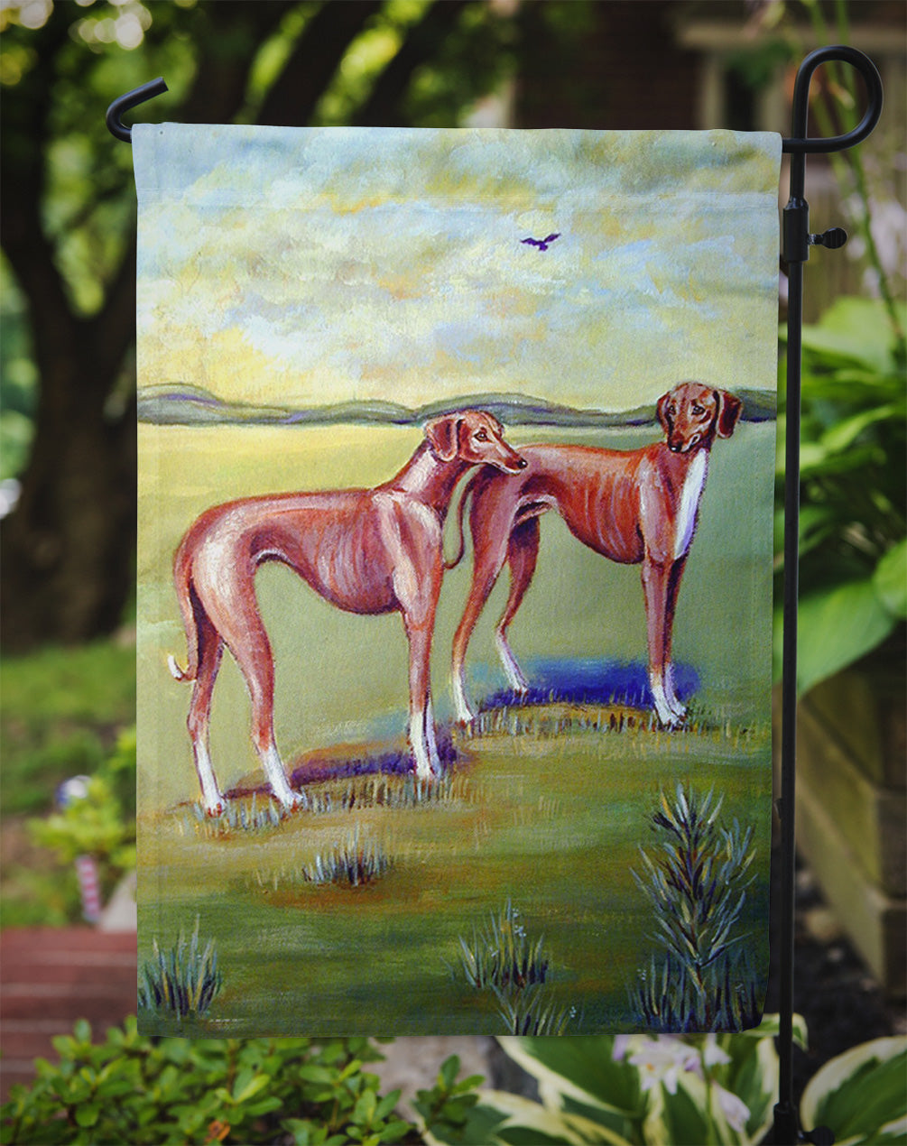 Azawakh Hound Flag Garden Size.