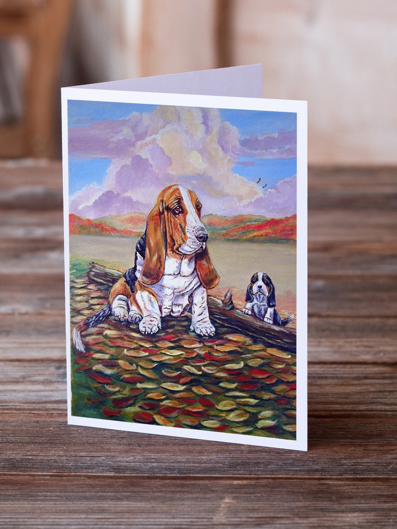 Buy this Basset Hound Greeting Cards and Envelopes Pack of 8