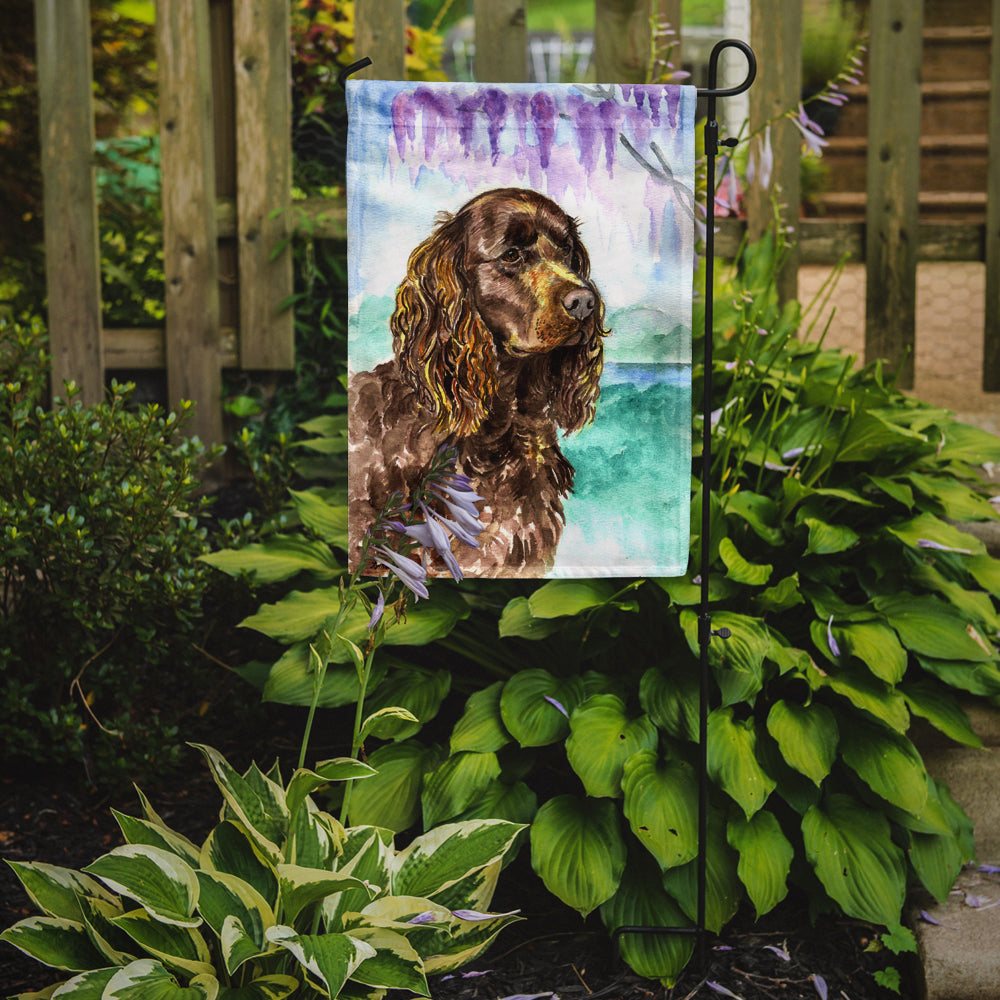 American Water Spaniel Flag Garden Size.