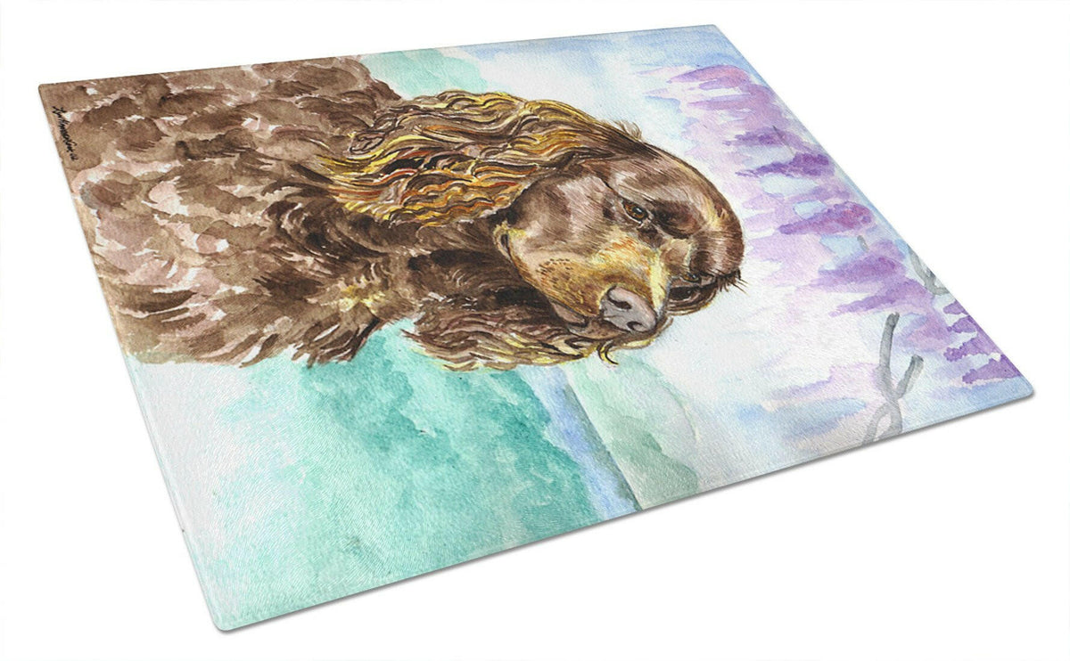 American Water Spaniel Glass Cutting Board Large by Caroline&#39;s Treasures