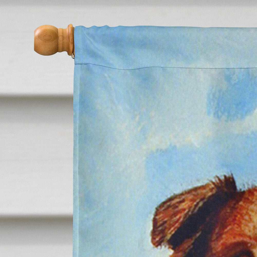 Australian Shepherd Double Trouble Flag Canvas House Size  the-store.com.