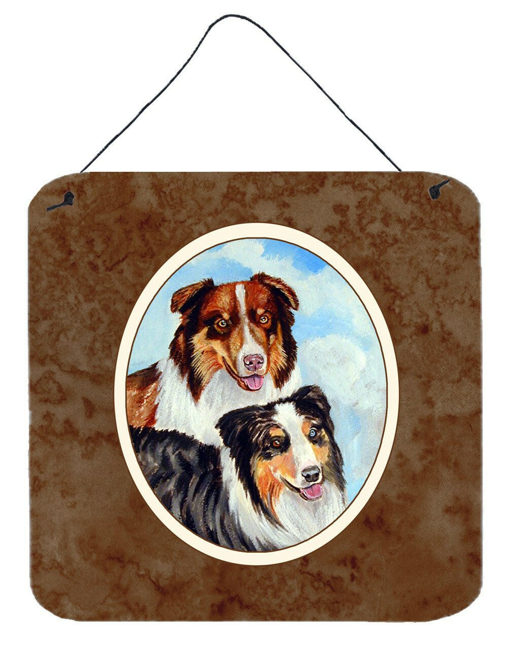 Australian Shepherd What a pair Wall or Door Hanging Prints 7009DS66 by Caroline&#39;s Treasures