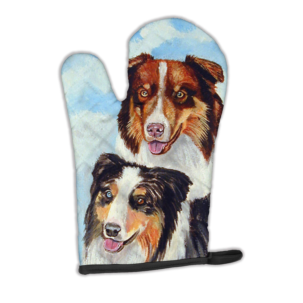 Australian Shepherd What a pair Oven Mitt 7009OVMT  the-store.com.