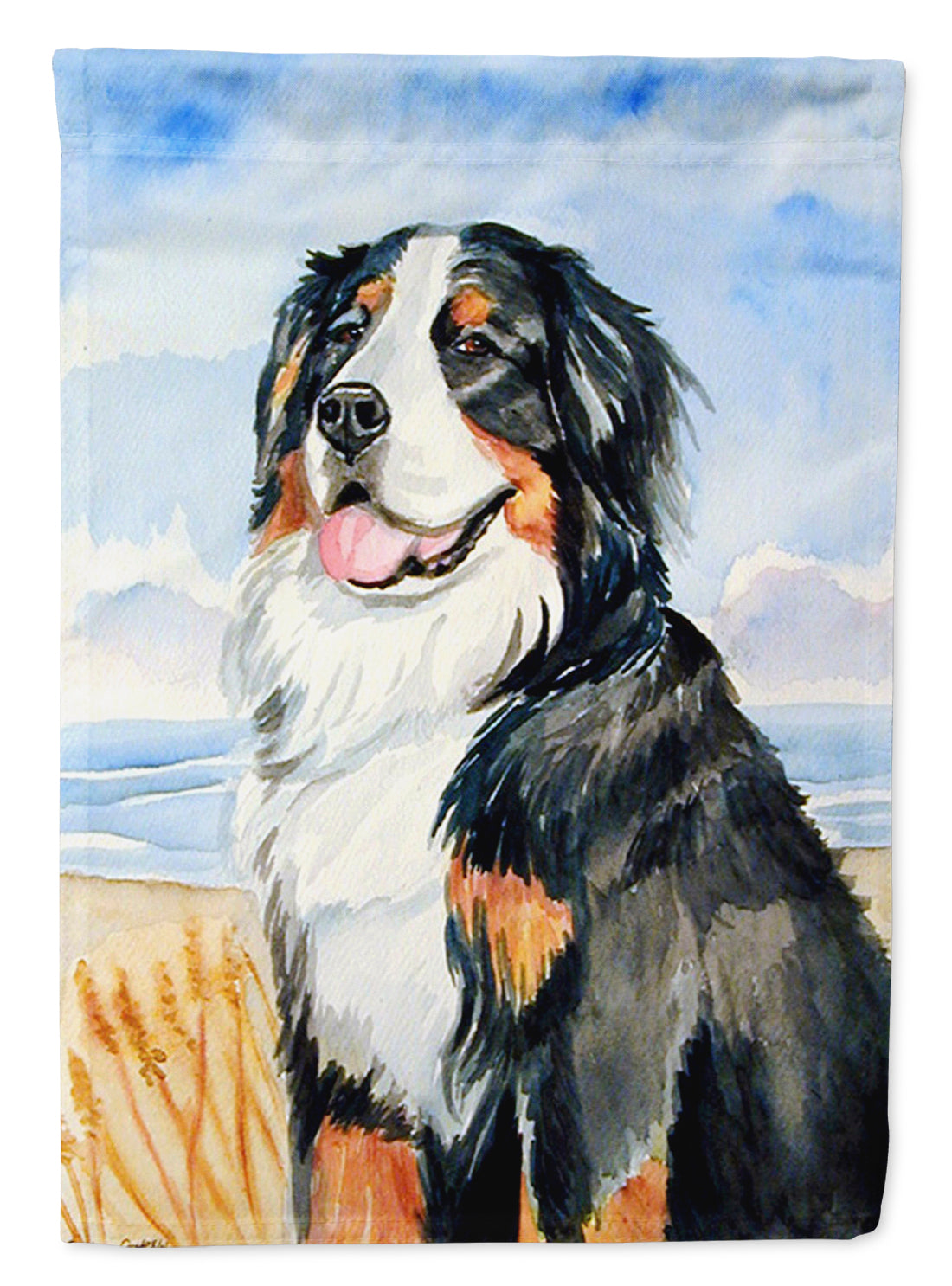 Bernese Mountain Dog Flag Canvas House Size  the-store.com.