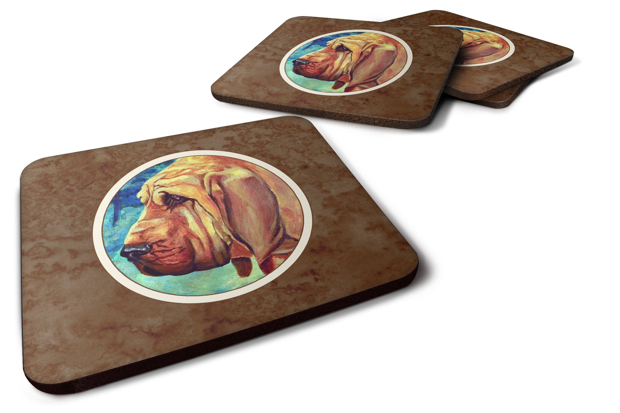 Bloodhound Foam Coaster Set of 4 7013FC - the-store.com