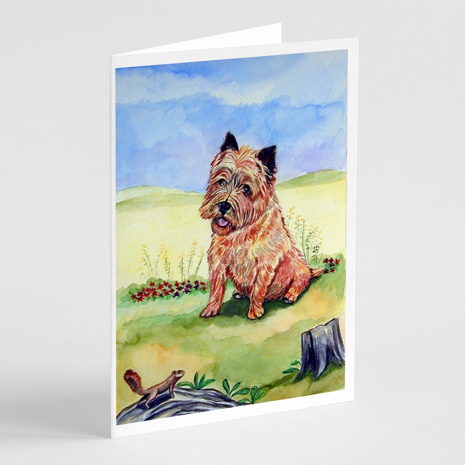 Buy this Cairn Terrier and the Chipmunk Greeting Cards and Envelopes Pack of 8