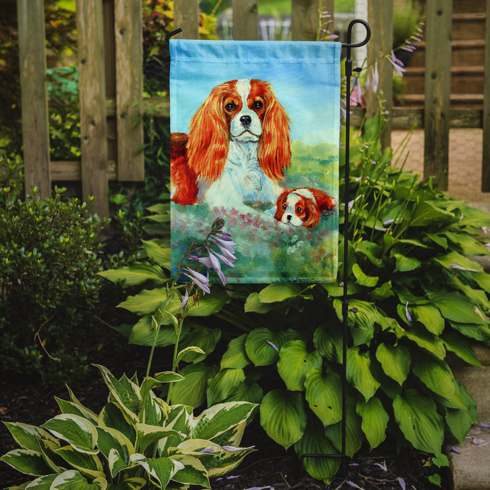 Cavalier Spaniel Momma's Love Flag Garden Size.