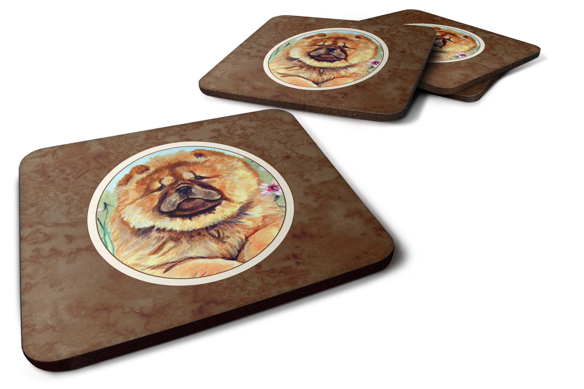 Chow Chow Foam Coaster Set of 4 7020FC - the-store.com