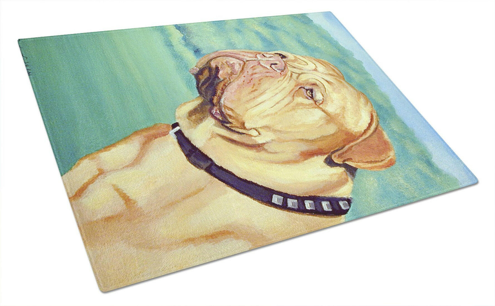 Dogue de Bordeaux Glass Cutting Board Large by Caroline's Treasures